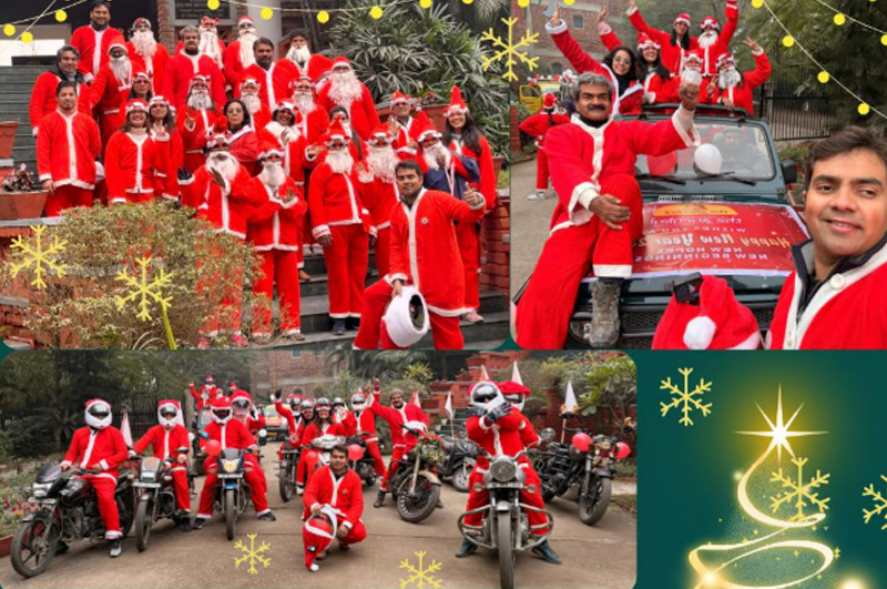 Christmas Happiness Ride | Gurukul Foundation School proudly organized the Happiness Ride, spreading joy, unity, and social responsibility across the city, concluding with gift distribution and cultural performances that celebrated hope and positivity.