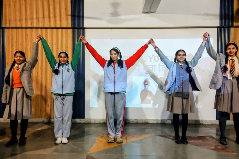 National Youth Day Celebration | Celebrated National Youth Day by inspiring students with the ideals of Swami Vivekananda through activities, speeches, and performances promoting energy, leadership, and positive action.